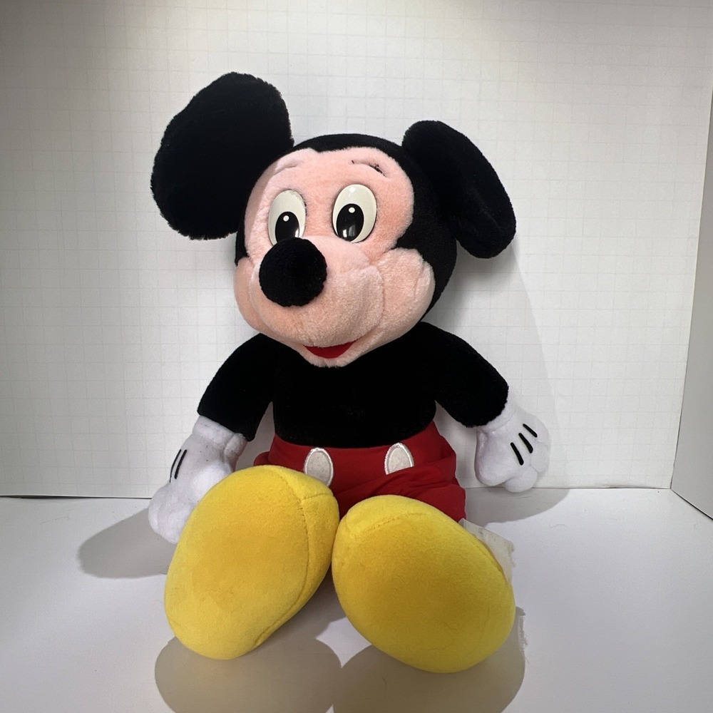 VINTAGE MICKEY MOUSE PLUSH 1970/80s  Walt Disney World‎ Disneyland Stuffed 10"